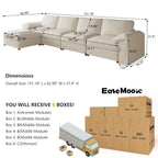 Haven Luxe Modular Leather Sectional Sofa