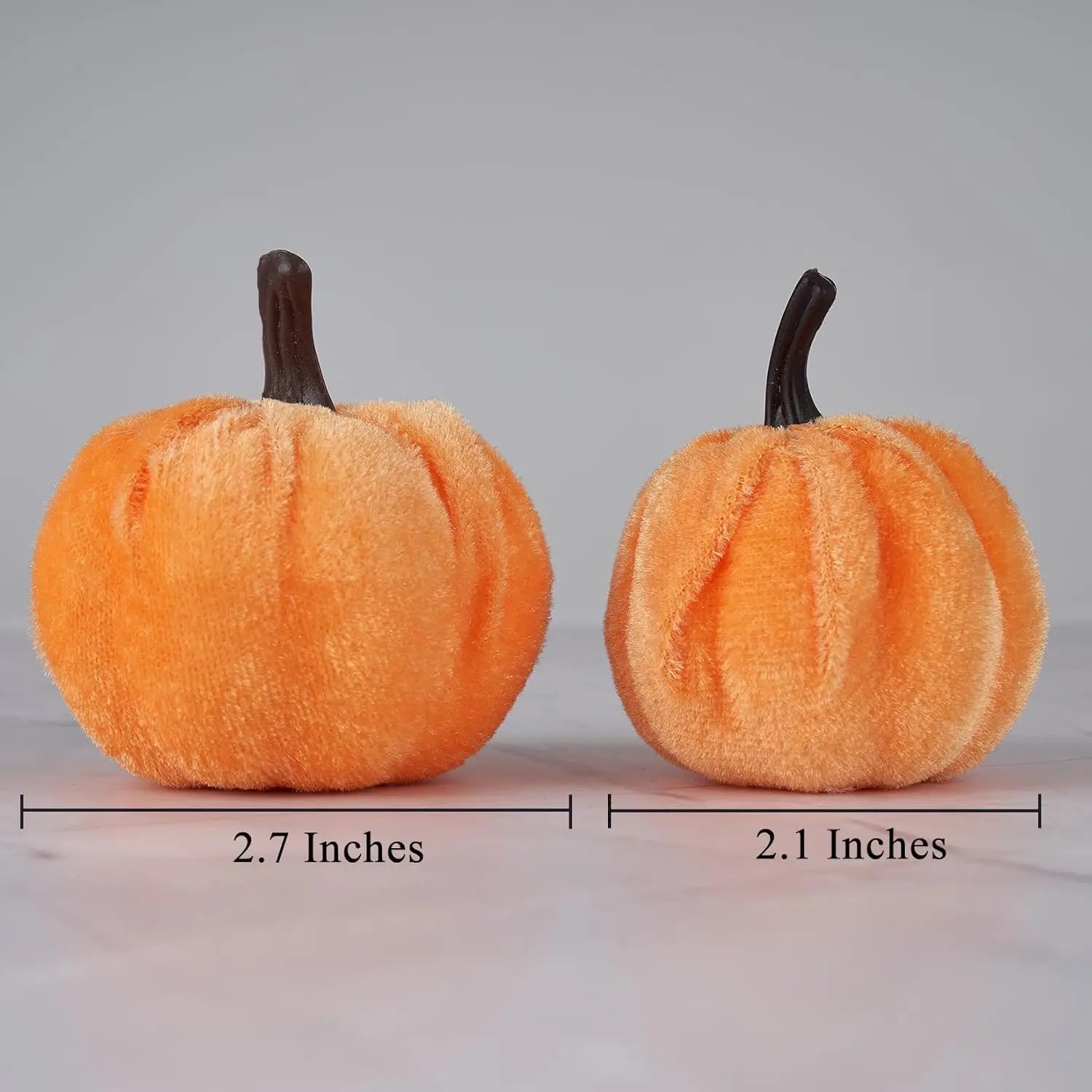 12-Piece Velvet Pumpkin Décor Set – Farmhouse Fall & Thanksgiving Decorations