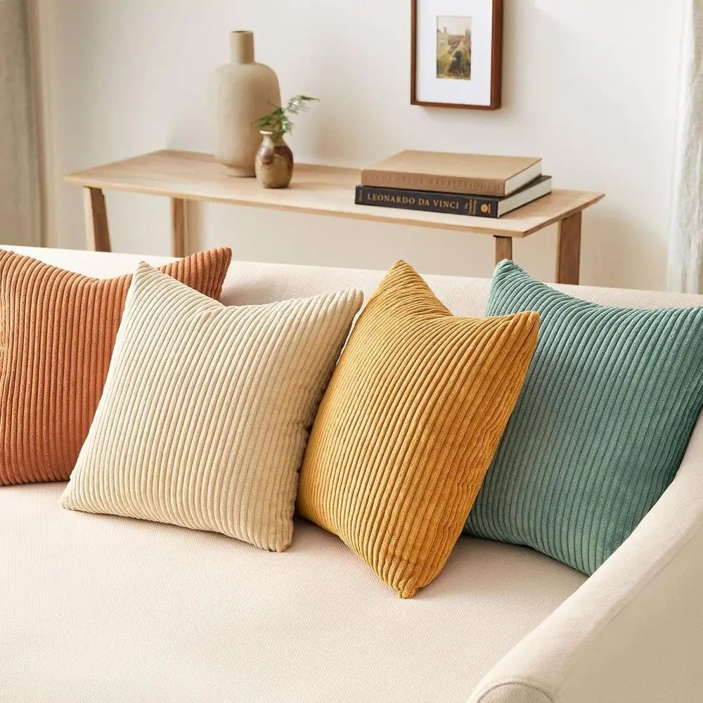 Willow Haven Velvet Boho Pillow Cover Set – 4 Piece