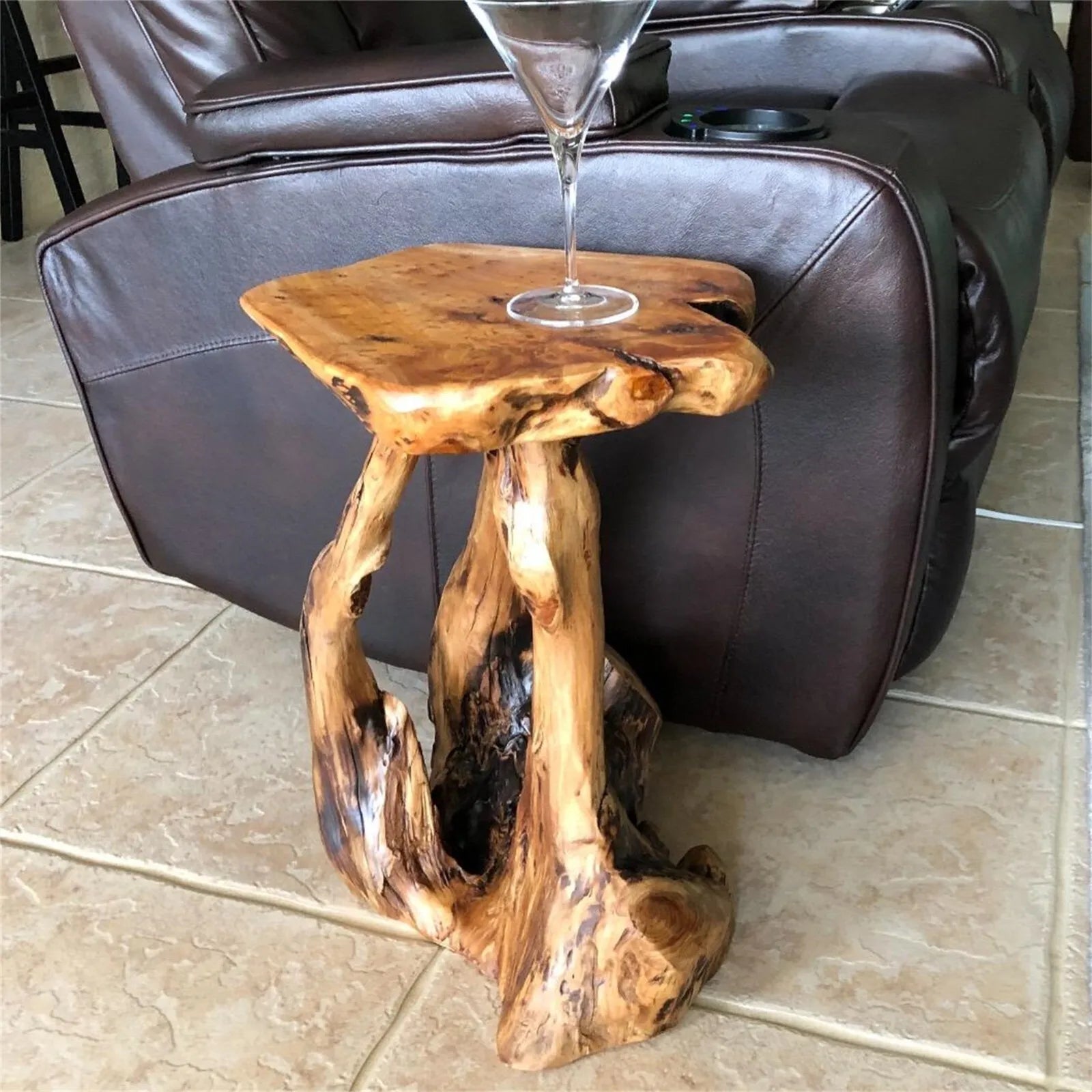 Cedar Grove Rootwood Accent Stool