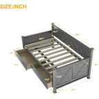 Twin Wood Daybed with 2 Storage Drawers