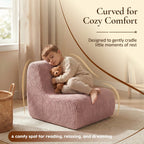 Lightweight Kids' Corduroy Lounge Sofa