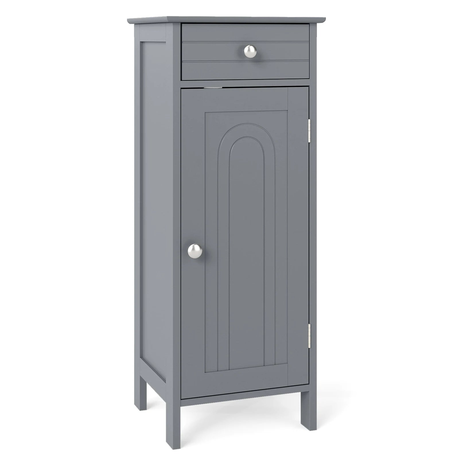 HavenHarbor Slim Bathroom Storage Cabinet with Drawer & Adjustable Shelves