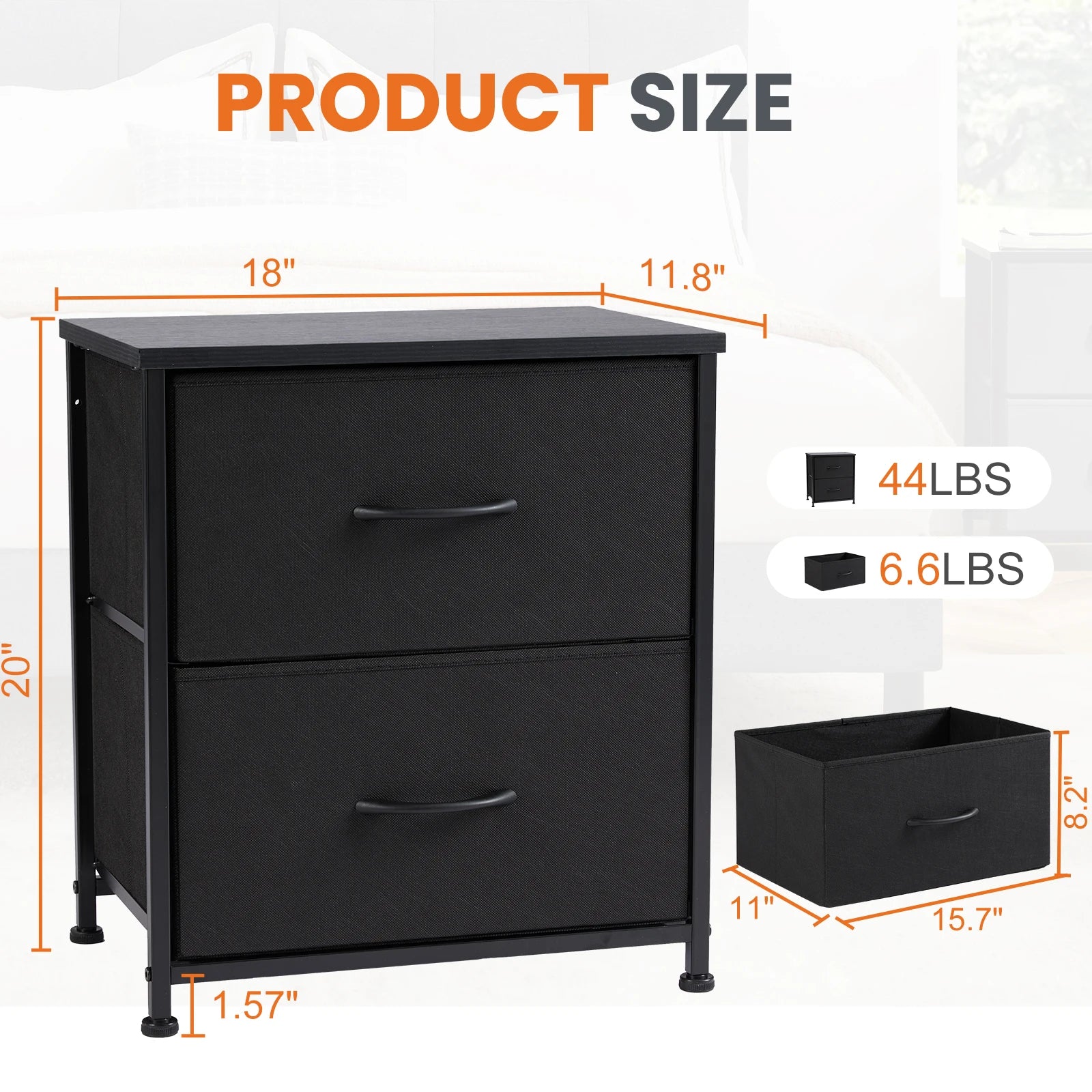 Harbor Ridge 2-Drawer Nightstand