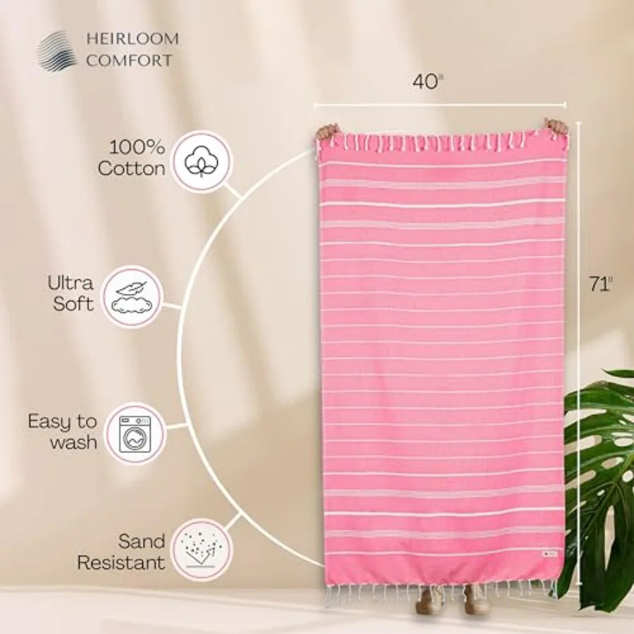 Coastal Luxe Turkish Beach Towel Collection