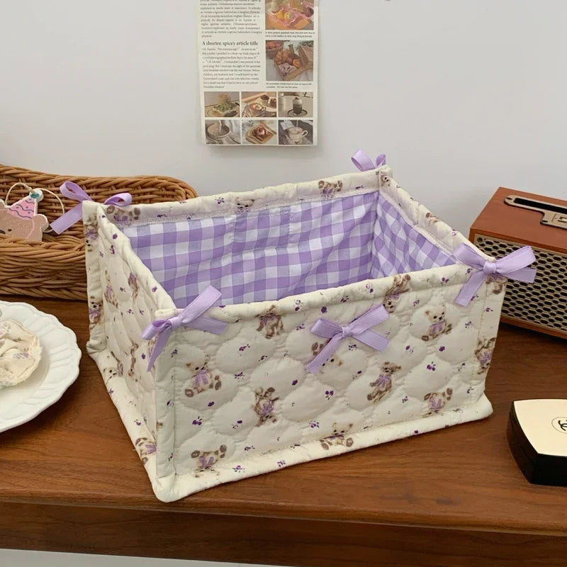 Kawaii Cottagecore Fabric Storage Box