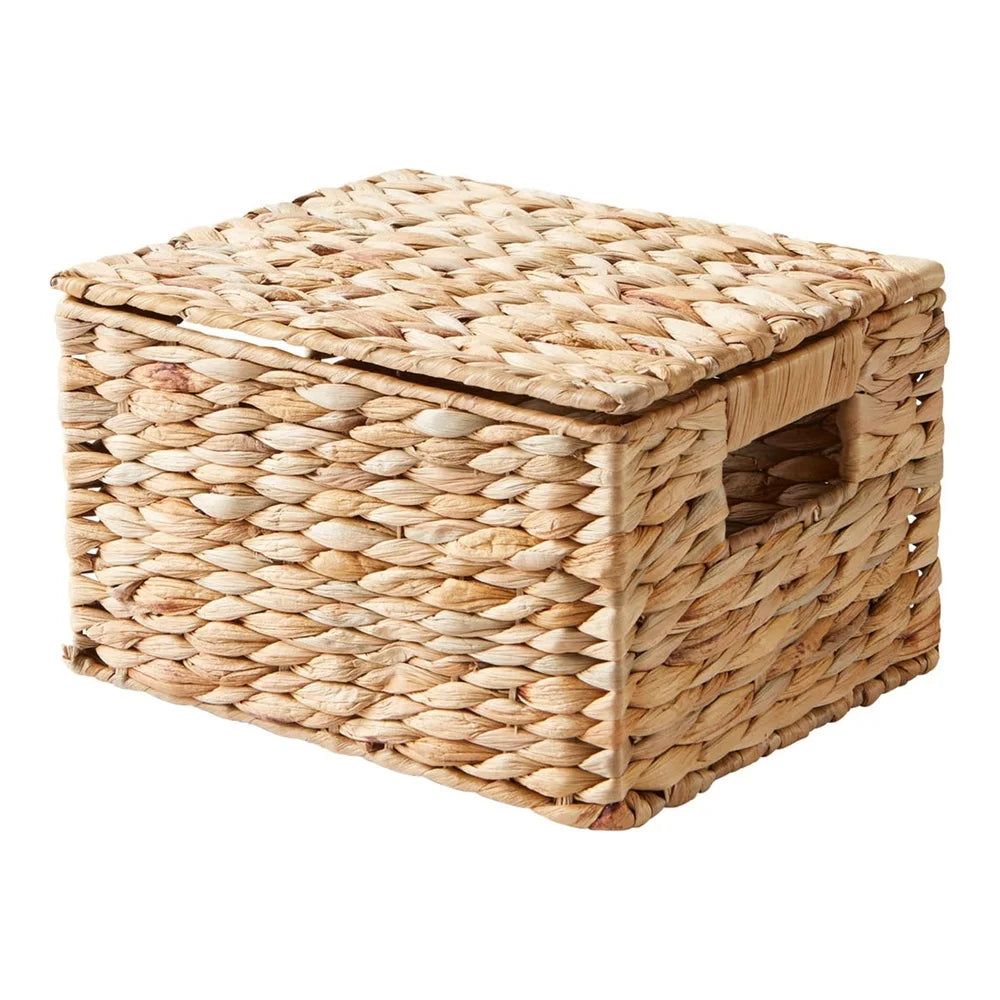Willow Woven Hyacinth Storage Basket