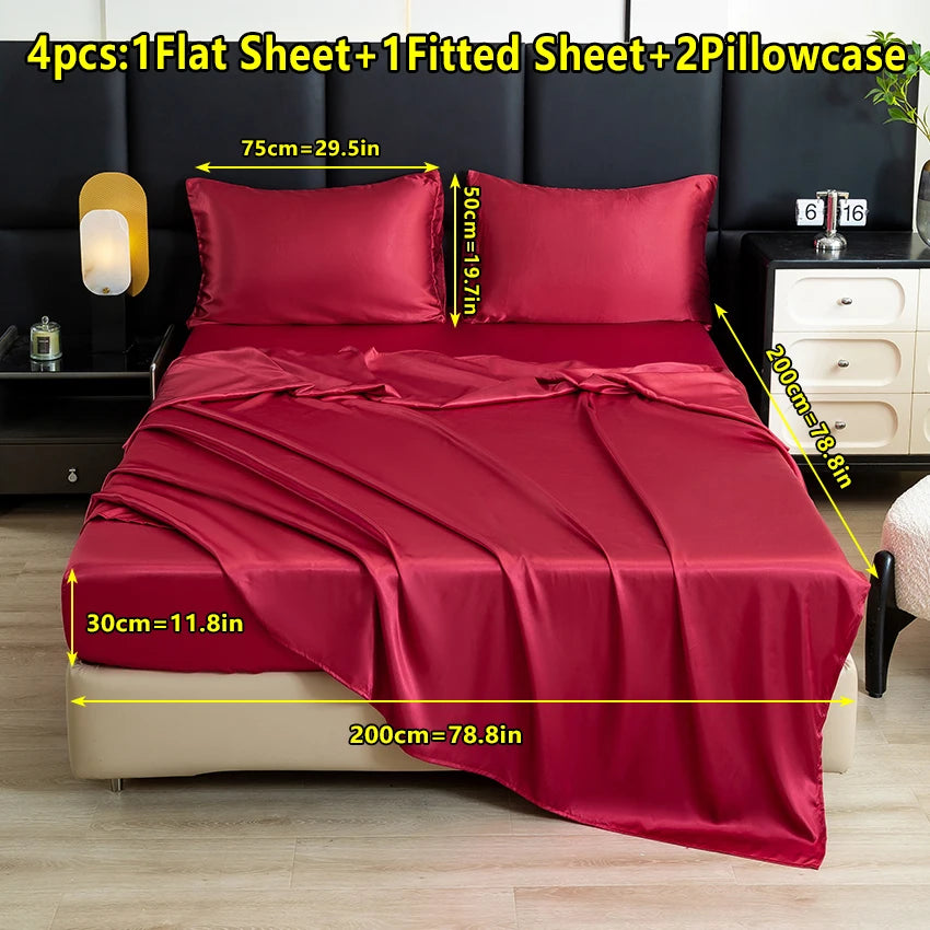 Silk Haven Satin Sheet Set