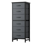 HavenNest Slim 6-Drawer Fabric Storage Dresser