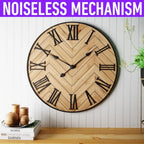 Haven Heritage Oversized Farmhouse Wall Clock