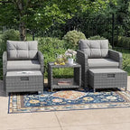 Coastal Cove 5-Piece Patio Conversation Set