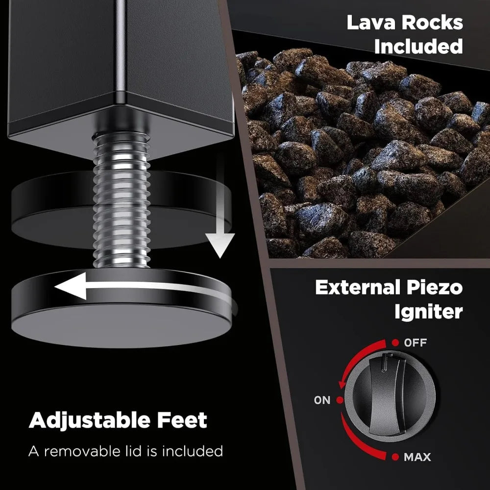 Ember Glow Propane Fire Pit Table