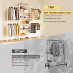 5–8 Ft Expandable Wall-Mounted Closet System