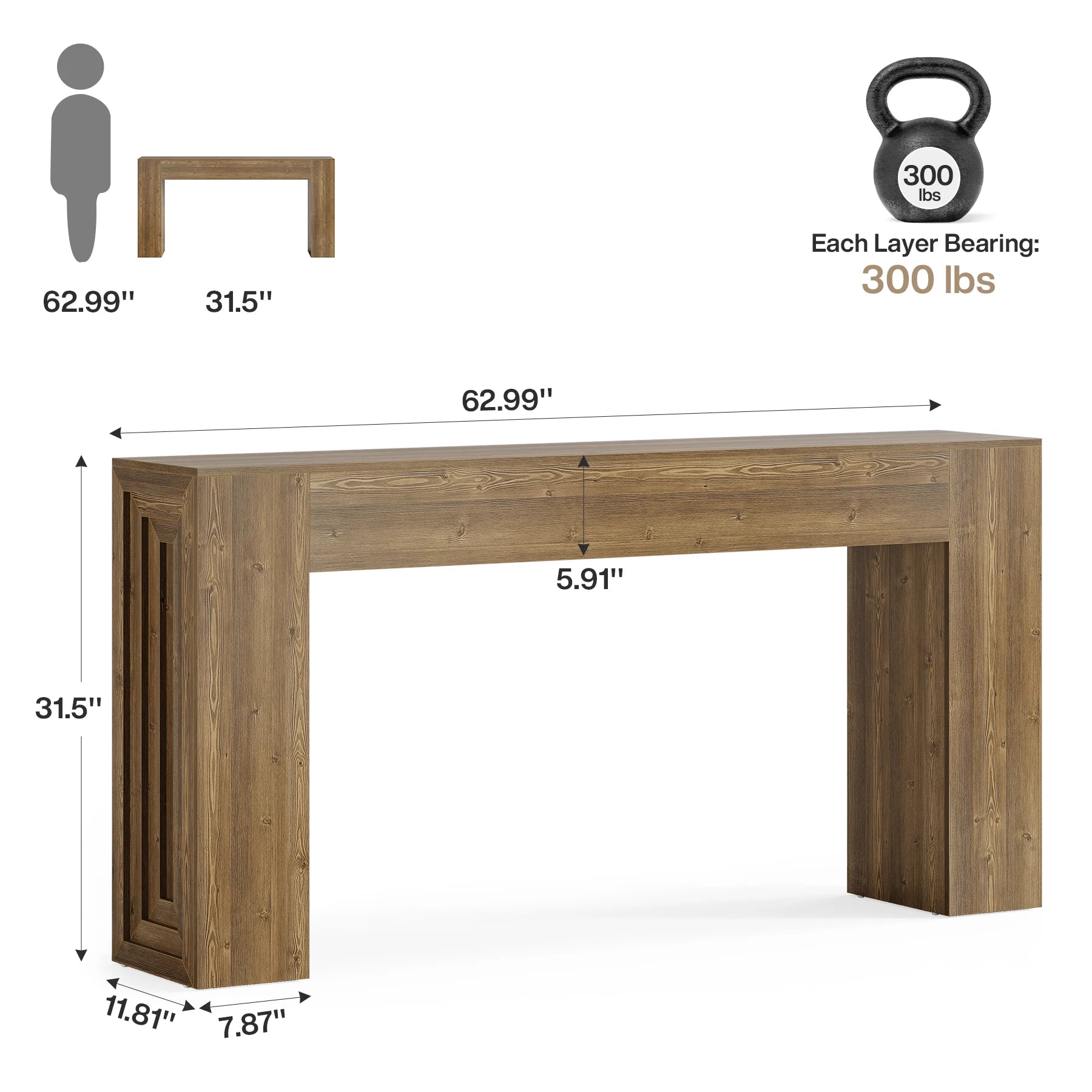 Heritage Farmhouse Console Table