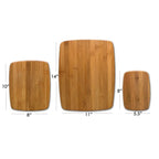 Bamboo Cutting Board Set 3 Piece Durable Kitchen Chopping Boards