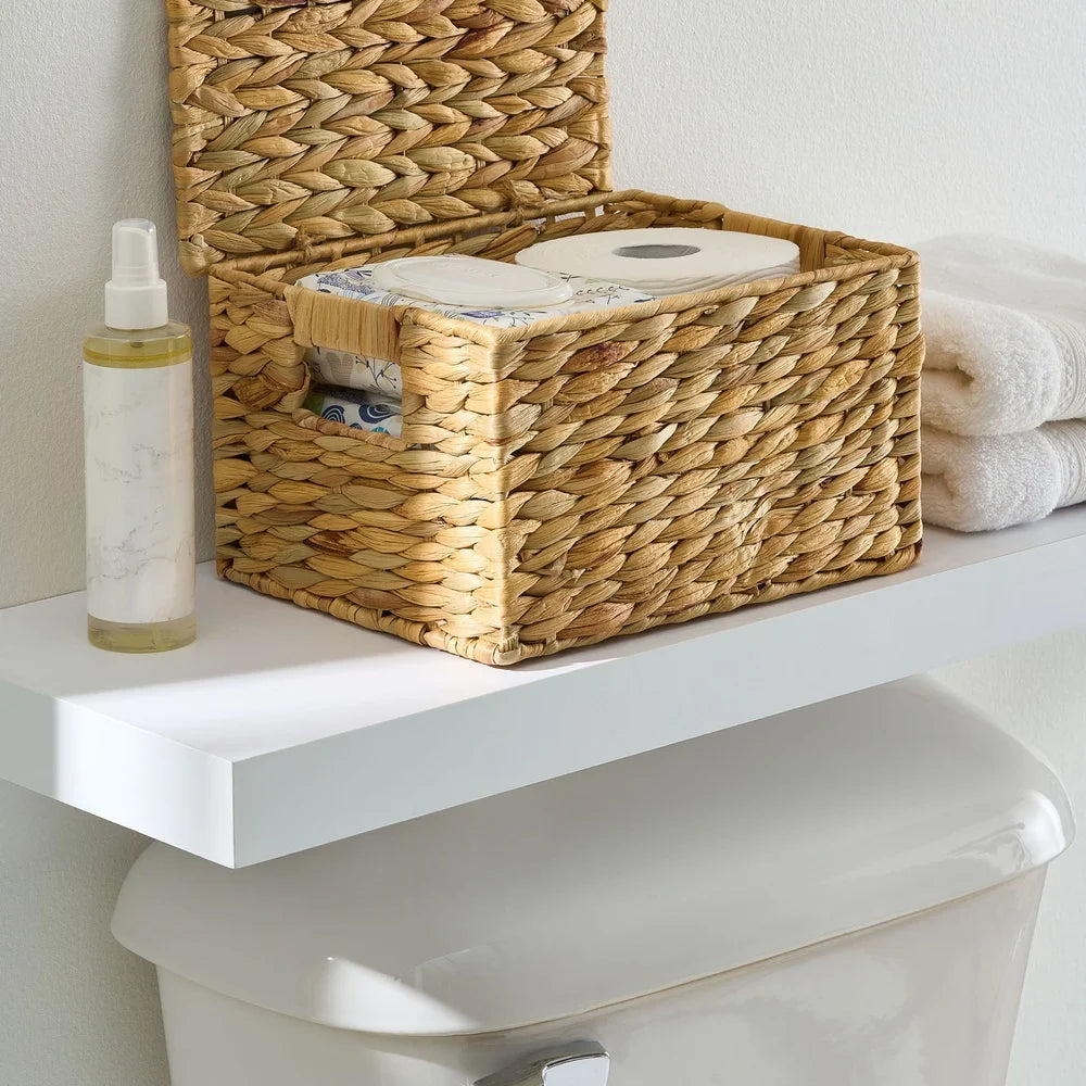 Willow Woven Hyacinth Storage Basket