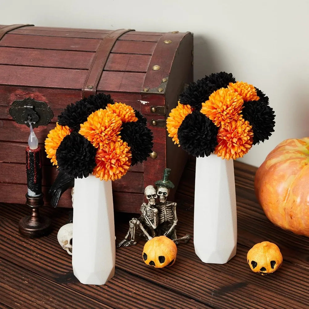 Harvest Glow Artificial Chrysanthemum Arrangement – Set of 2