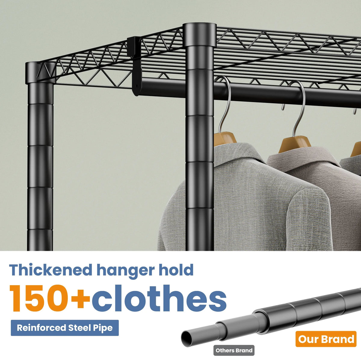 Heavy-Duty Portable Wardrobe & Closet Organizer