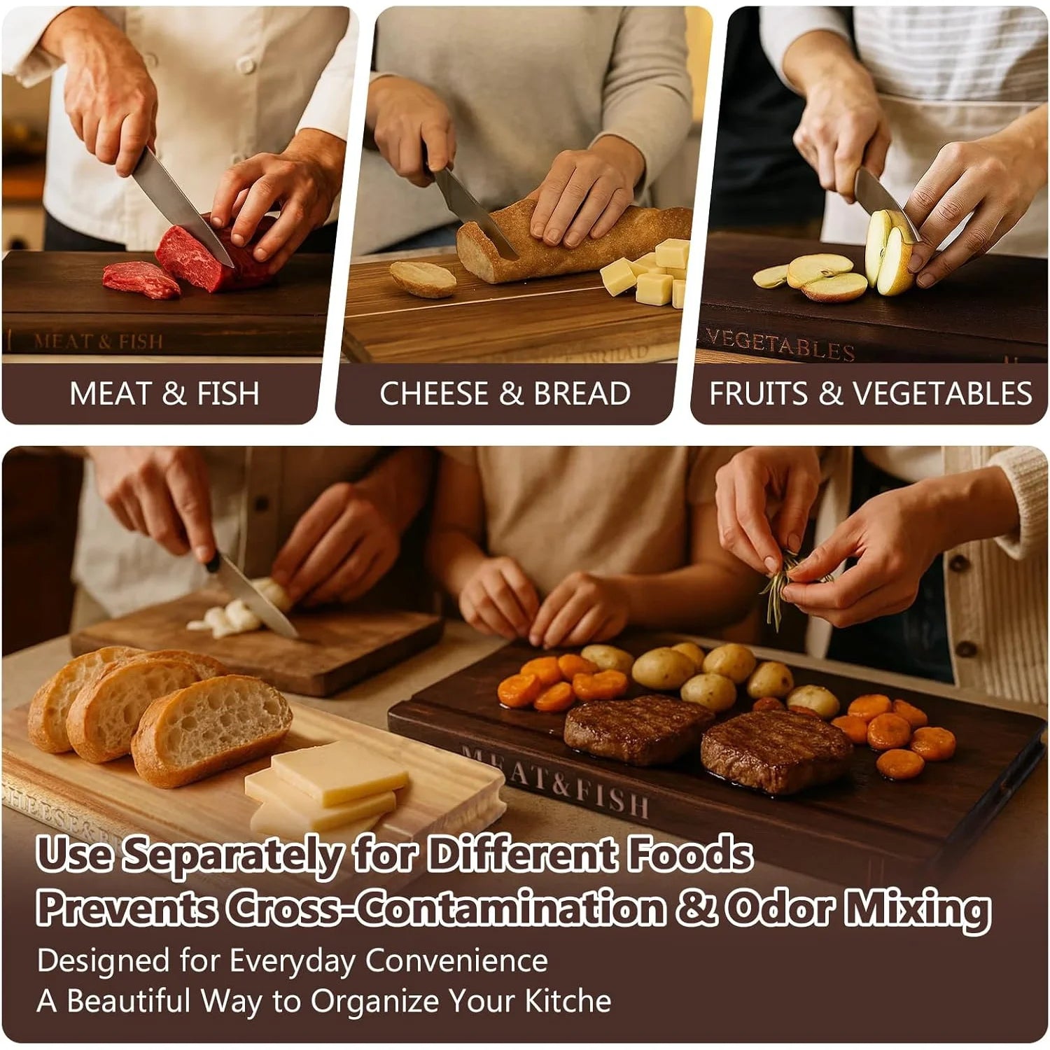 Willow Grove Acacia Cutting Board Set