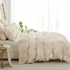 Bohemian Textured Rhomboid Duvet Cover Set