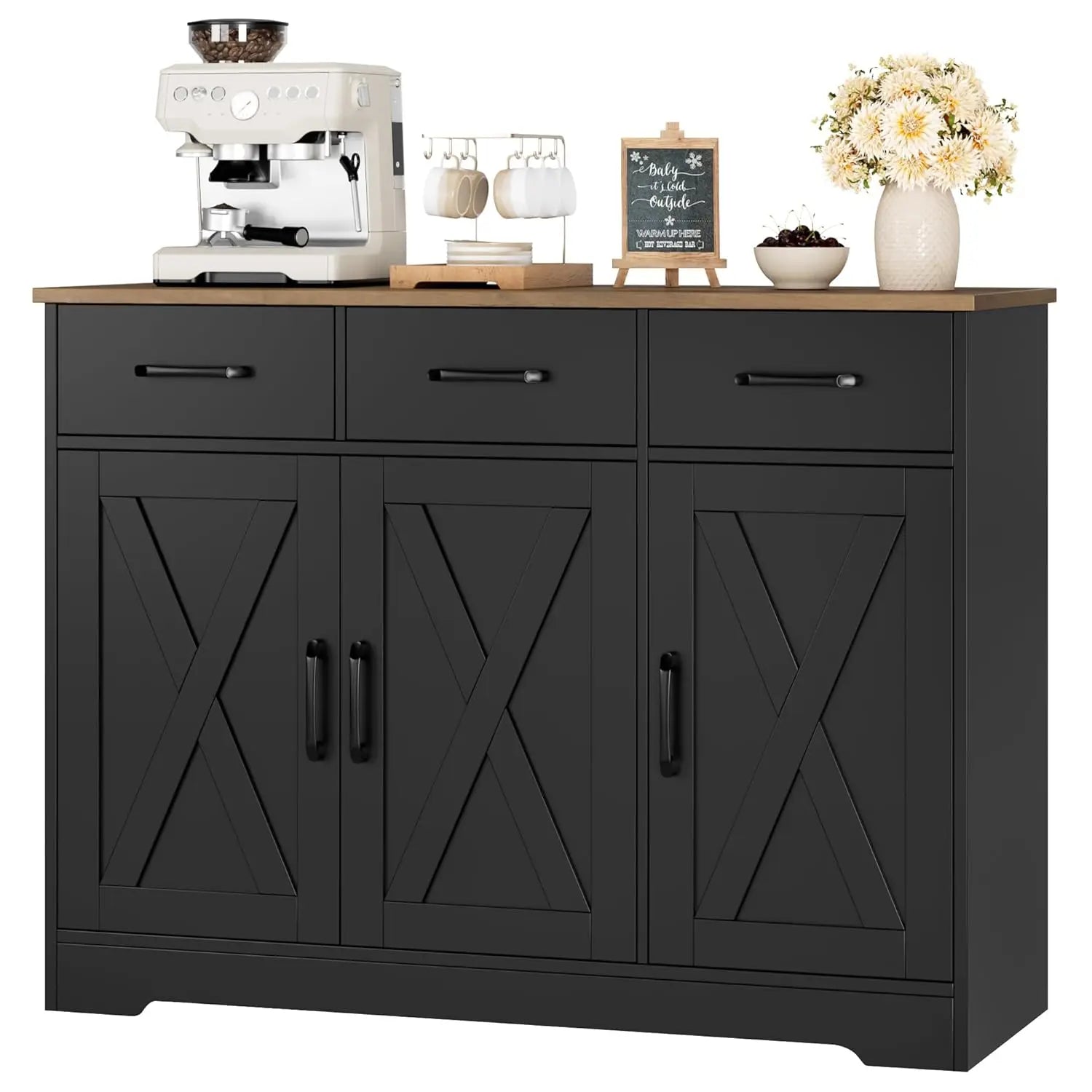 Haven Ridge Heritage Farmhouse Sideboard Buffet Cabinet