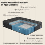 LayRoad Ridge Hybrid Memory Foam Mattress