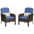 Haven Ridge Lane 2-Piece Wicker Patio Conversation Set