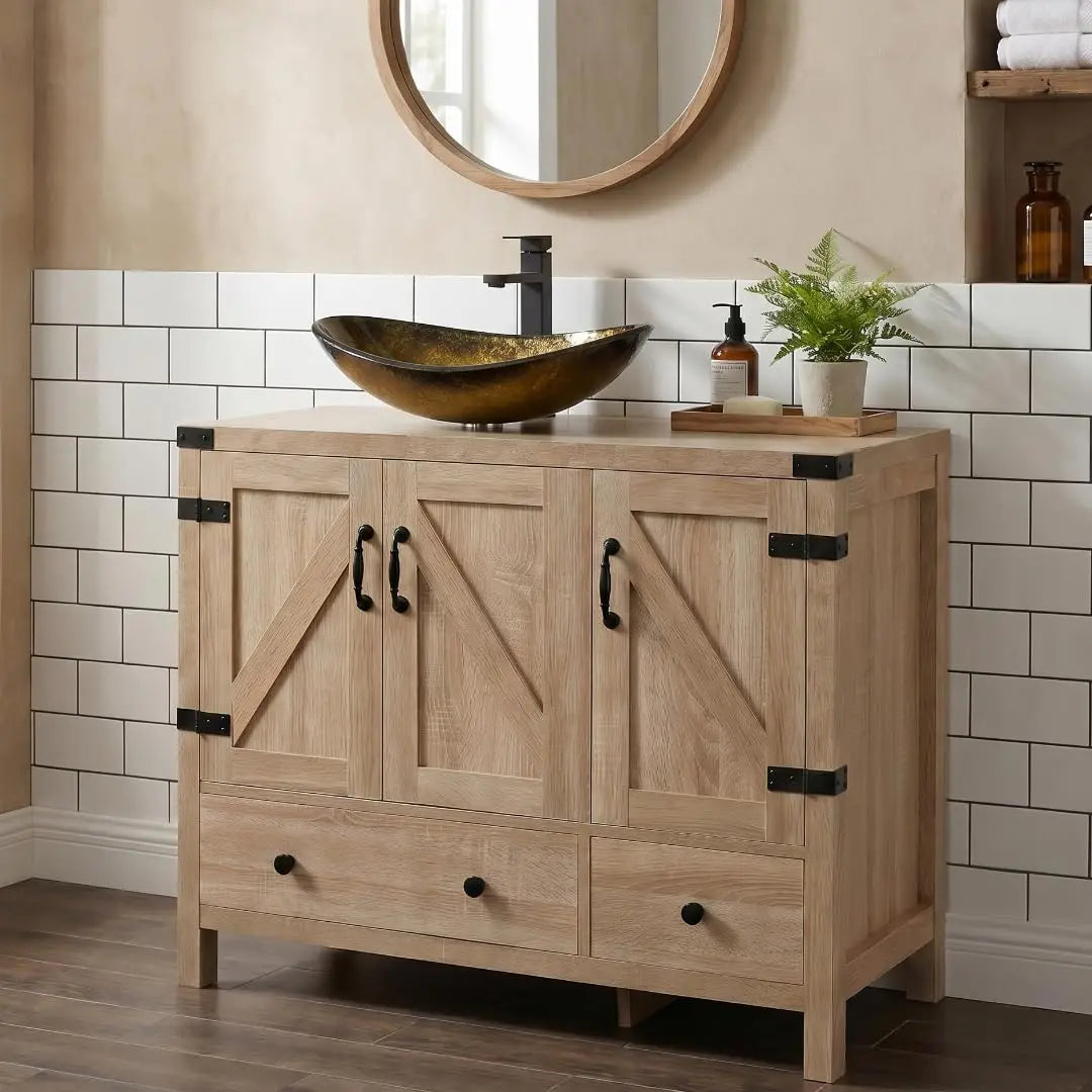 Aspen Grove 36" Bathroom Vanity with Ceramic Sink & Faucet Set