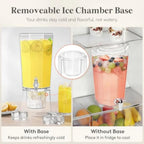 Haven Ridge Entertain Beverage Dispenser Set with Stands – 2 Piece