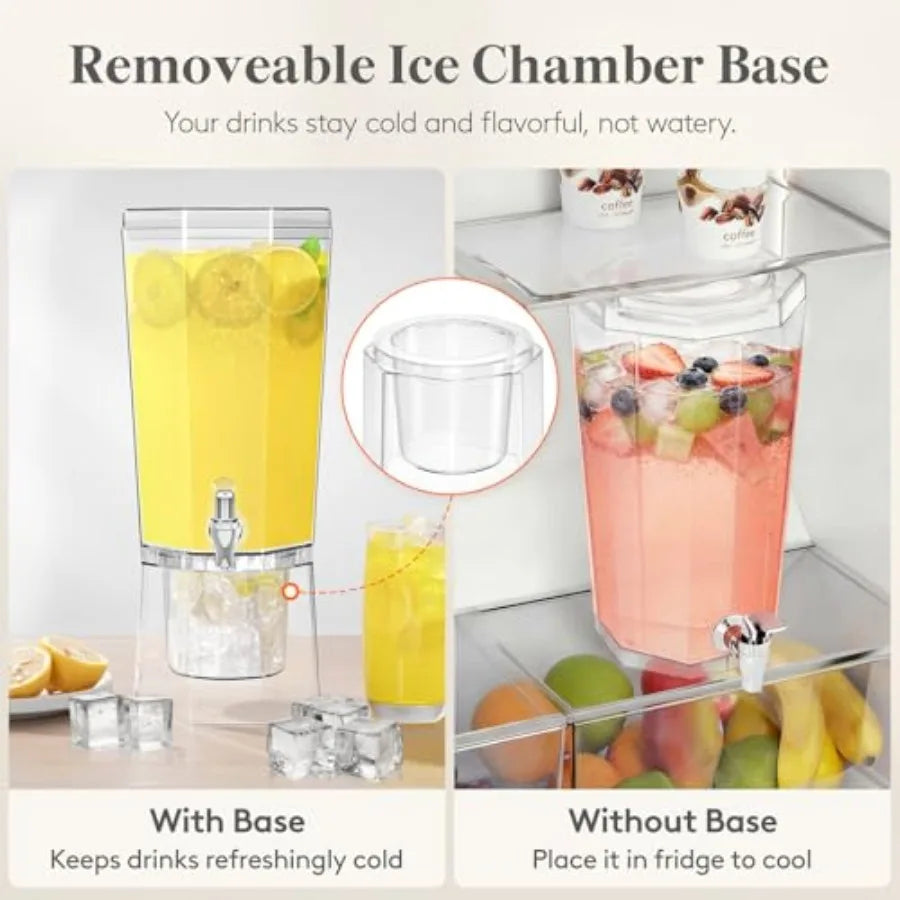 Haven Ridge Entertain Beverage Dispenser Set with Stands – 2 Piece
