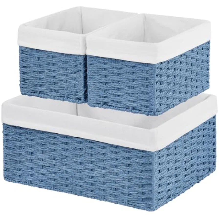 Willow Haven Woven Storage Basket Collection – Set of 3
