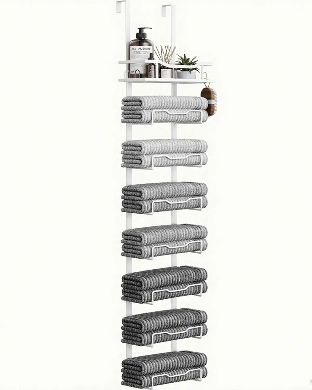 Heritage Over-the-Door Towel Storage Rack – 6 Tier