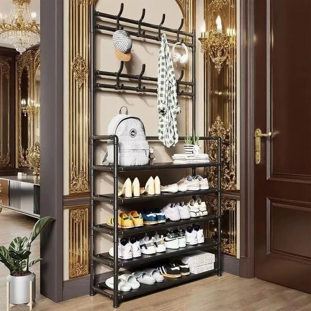 EntryEase Multi-Tier Entryway Shoe Rack & Storage Organizer