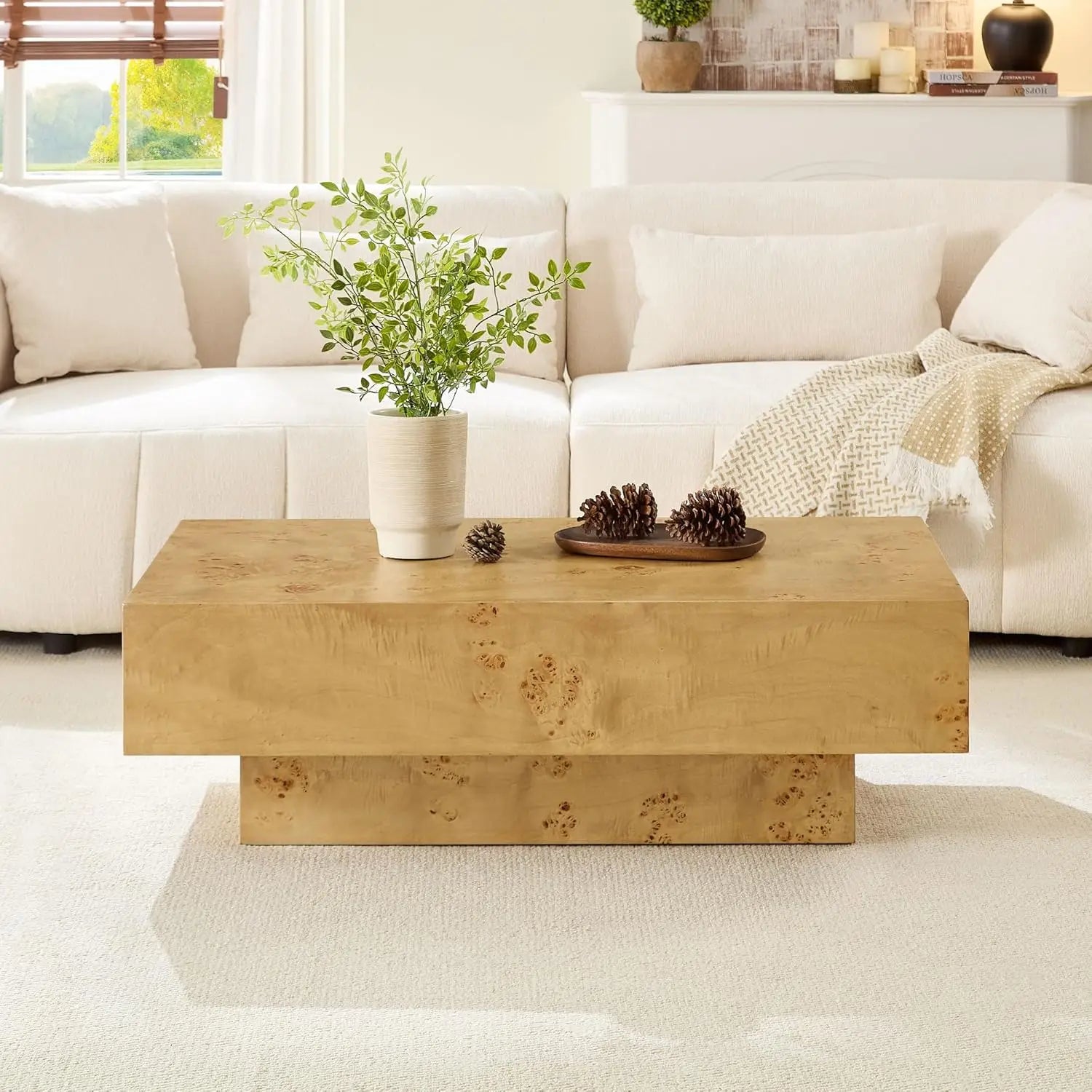 Sculpted Oval Coffee Table