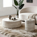 Sculpted Oval Coffee Table