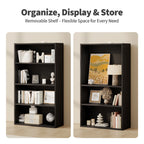 Heritage Essentials 4-Tier Wooden Bookcase & Open Storage Shelf