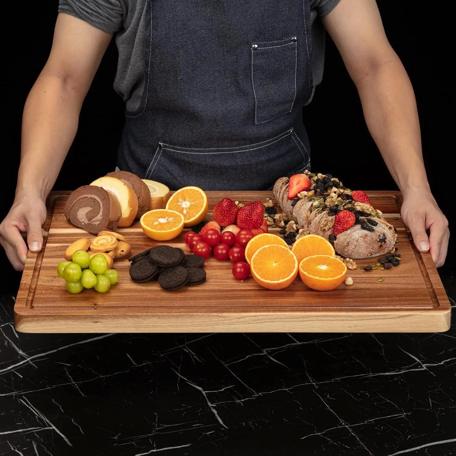 Timber Grove Acacia Butcher Block Cutting Board