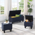 Haven Ridge Grove 3-in-1 Storage Ottoman Bench Set