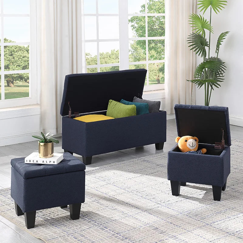 Haven Ridge Grove 3-in-1 Storage Ottoman Bench Set