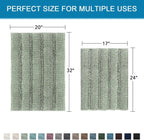 Sage Haven Chenille Bath Rug Set