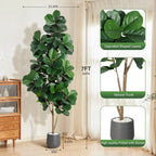 Willow Estate Artificial Fiddle Leaf Fig Tree