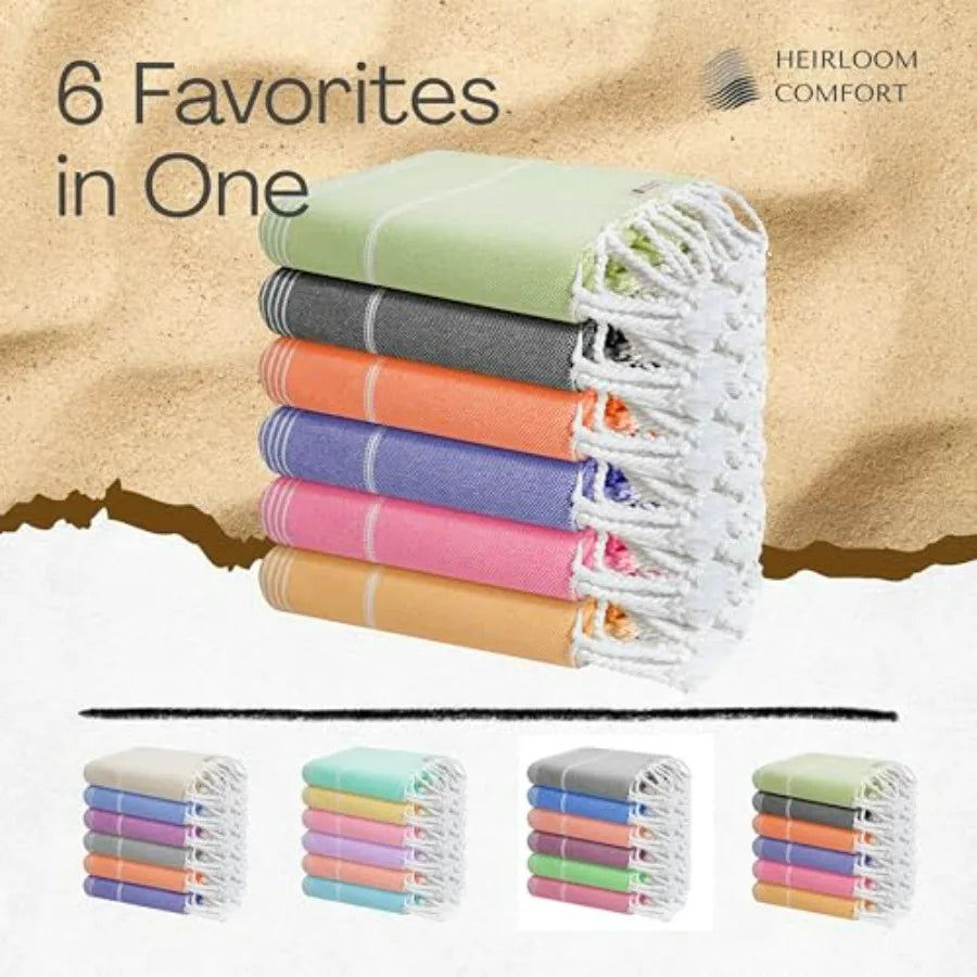 Coastal Luxe Turkish Beach Towel Collection