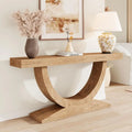Oakridge U-Shape Minimalist Console Table – 63 Inch