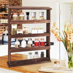 Haven Ridge Rustic 4-Tier Wall Spice Rack