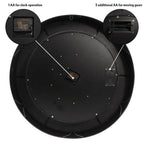 Heritage Steampunk Gear Wall Clock – 24 Inch Antique Gold