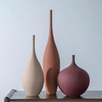 Willow Hearth Ceramic Farmhouse Vase Set – 3 Piece