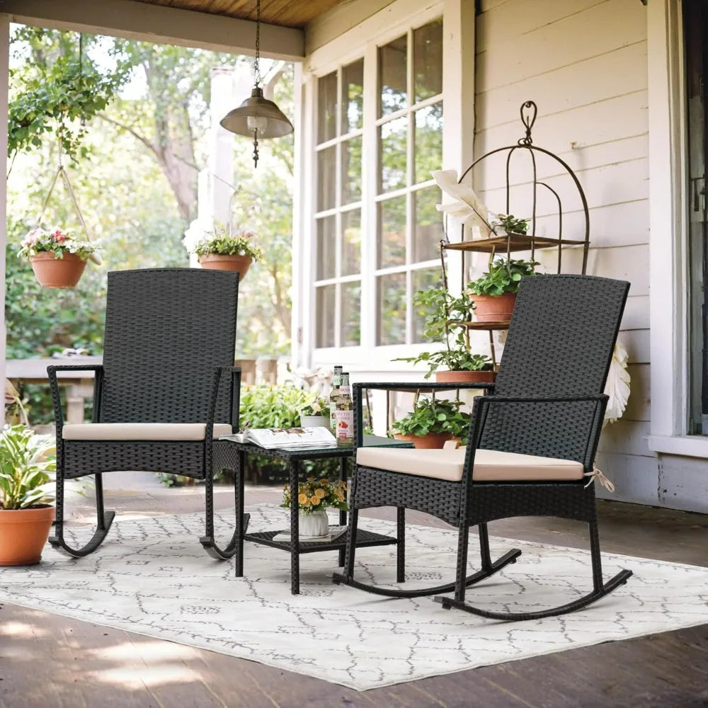 Harbor Ridge Outdoor Rocking Chair Set