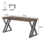55" Industrial Writing & Computer Desk