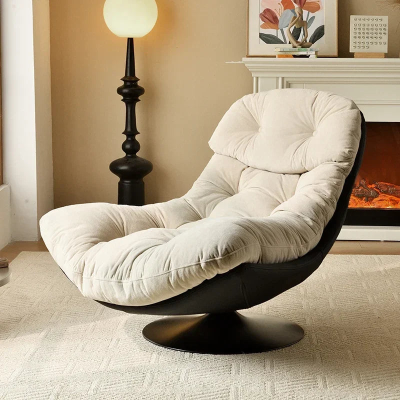Ergonomic Bedroom Swivel Chairs Restaurant Modern Luxury Nordic Recliner Chair Makeup Single Wingback Living Room Furniture