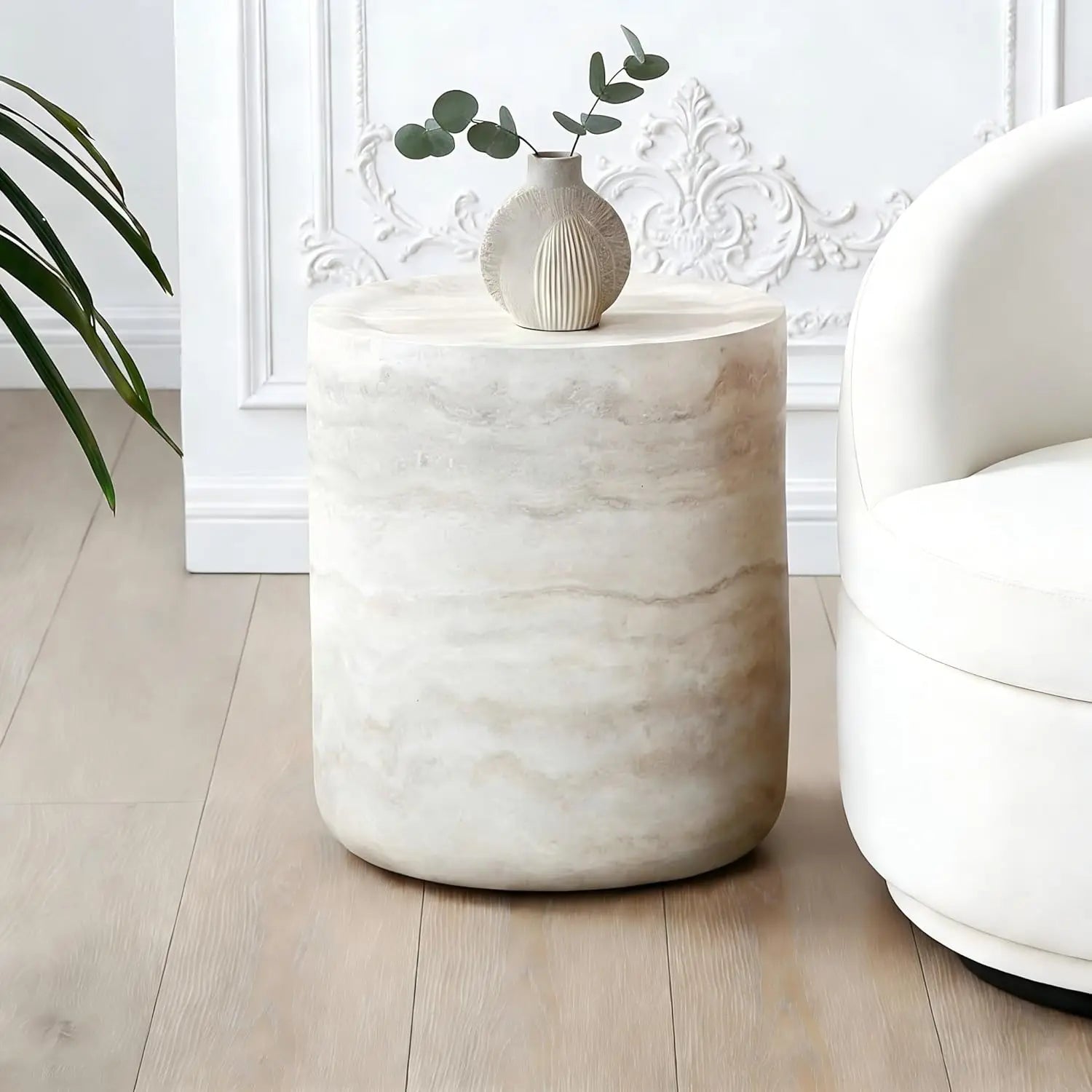 Sculpted Oval Coffee Table